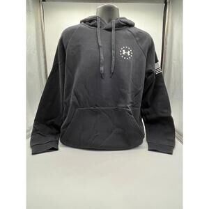 Under Armour Men’s Hoodie XL Freedom Flag Graphic Back ColdGear Black
